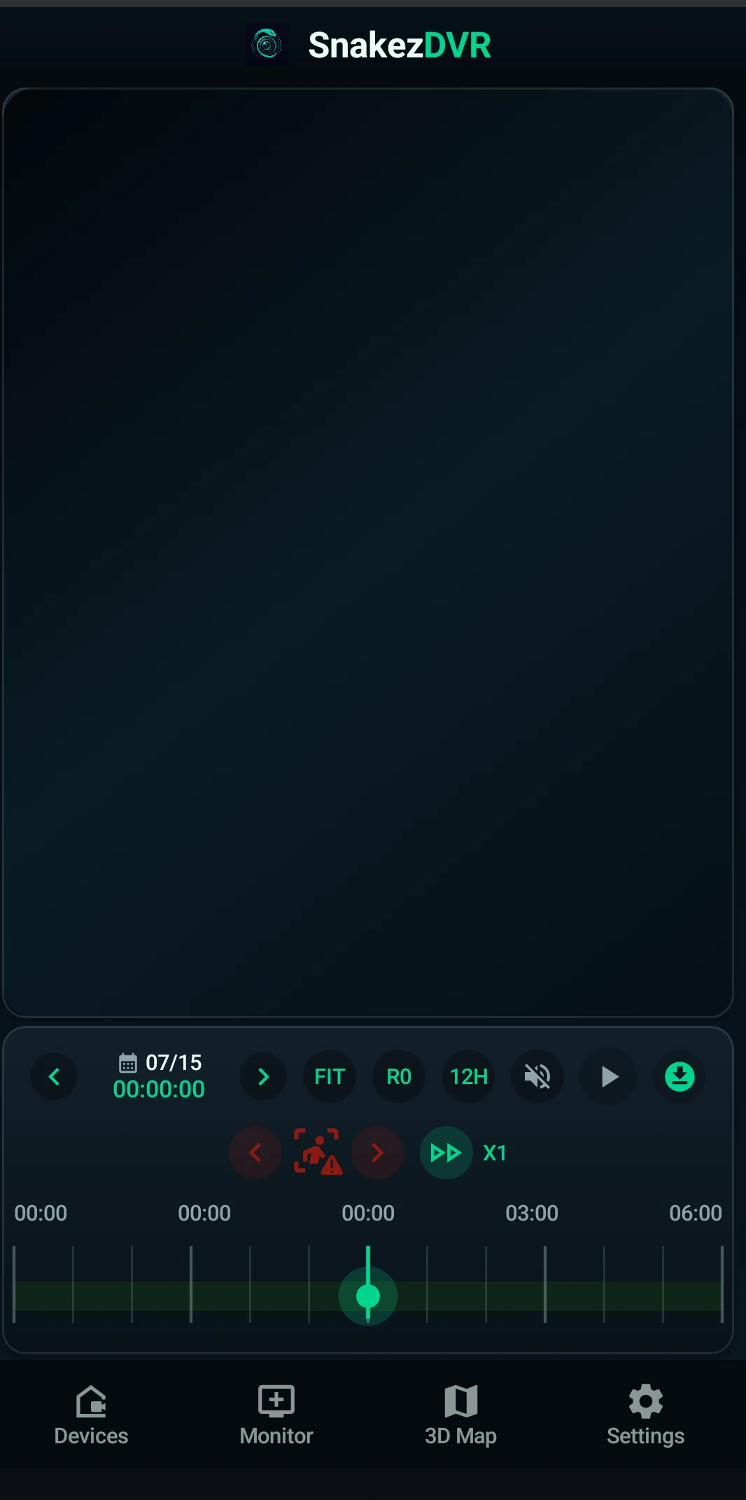 SnakezDVR playback timeline